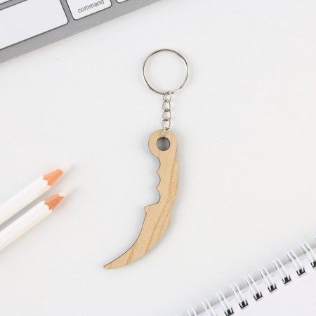 Key keychain "Cerambit", Cosmos, 2.5 x 7 cm-3