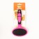 Pucoproding Plastic soft with rounded teeth, medium, 9.5 x 16 cm, pink