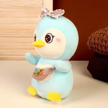 Soft toy "Penguin", size 22 cm, blue color-1