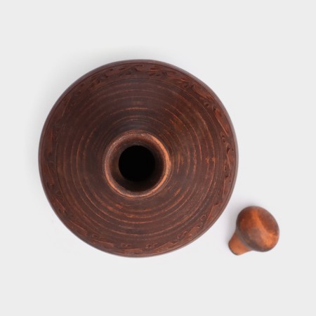 Snoof "Kelin", pottery, decor, red clay, 2 l, mix-1