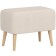 Mono Bankboard, 640 × 390 × 460 mm, velor, vanilla color