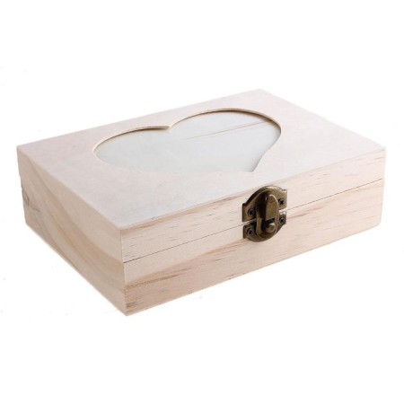 Casket for painting with a photo frame "Heart" mix 16.5x11.7x5 cm-5