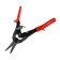 Scissors for metal scrap, plastic handles, straight cut, 250 mm