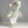 Interior doll "Boys Puhlyash in a hat with a bomb, a winter outfit" 40x22x13 cm