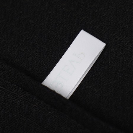 Ethel towel, col. Black, 40x70 cm, 60% linen, 40% HL, 245 g/m2-1