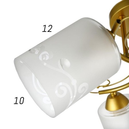 Chandelier 1082/3GD 40W E27 gold 48x48x24 cm Bayerlux-5