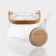 Glass teapot with a bamboo lid and a metal filter Bellatenero Oktogon, 1.2 liters