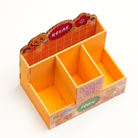 Organizer for the office "Today is your day!" 4 departments 15x10x14-2