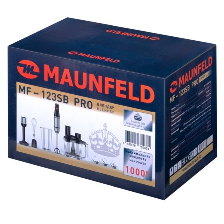 Maunfeld MF-123SB Pro, submersible, 1000 watts, 0.8 l, 4 speeds, 7 nozzles, black-1