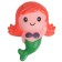 Rubber toy for the bathtub "Mermaid", crush me