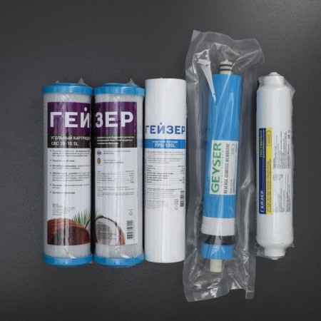 A set of replaceable RO1 elements for geyser-player (RUS)-1