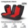 Autoshekhli university Autoprofi TT-902P BK/RD (M), polyester, a set of 9 items, front row, rear row, black/red