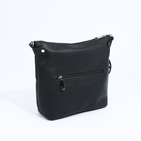 Richet Cross-Boda Bag on a zipper, external pocket, green color-1