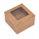 Dessert box, craft, 10 x 10 x 6.5 cm