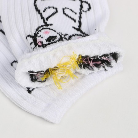 Women's socks "bunny", white color, size 23-25-3
