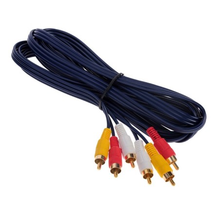 Cable Luazon KDGN -003, 3XRCA (M) - 3XRCA (M), 3 m-4