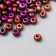Glass beads 11/0 "metallic. Melange. Violet-coffee" 10 g