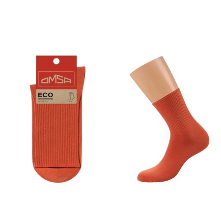 Women's socks Omsa Eco, size 35-38, Terracotta color