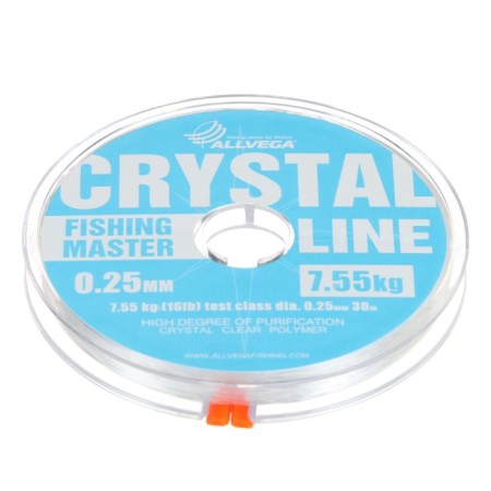 Monophile Fine Allvega Fishing Master Crystal, diameter 0.25 mm, test 7.55 kg, 30 m