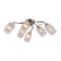 Economic light lamp 68700/6AB CL, E14 6x40W, bronze color