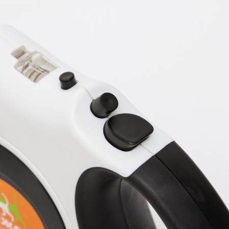 Roulette "Piggon" with a flashlight, rubberized pen, 5 m, up to 35 kg, black and white-1