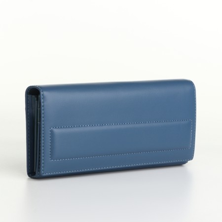 Women's wallet on magnets, blue color