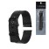 Solomon watch strap, 20 mm, stainless steel, L-19.5 cm, black