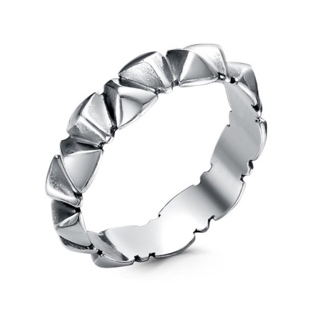 Ring "Pyramids", echoing with oxidation, 17 size