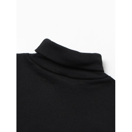 Baby Minaku turtleneck, black color, height 110 cm-1