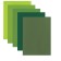 Fetr A4, 5 sheets, 5 colors, Brauberg "shades of green"