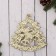 Christmas tree decoration "flickering Christmas tree with bells" 14.5x13.5 cm, gold