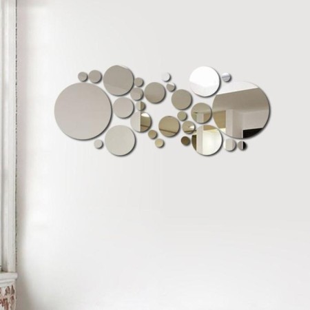 Interior stickers "bubbles", mirror, decor on the wall, D from 2 to 15 cm, 32 email