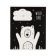 Notebook of 18 sheets in the Meshu Black & White cage, cover coated cardboard, VD-LK, OFSET Block, MIX