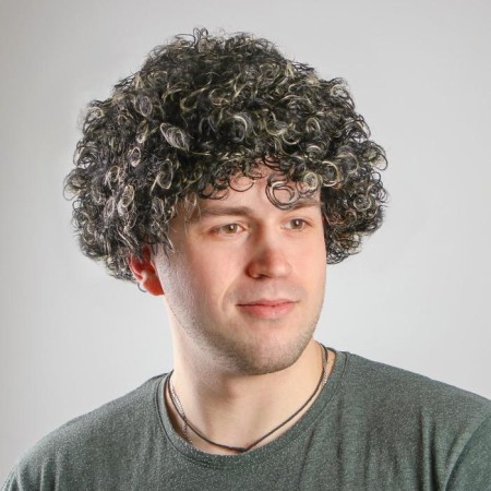Carnival wig "Kudri", 90, mix