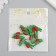 Decor for creativity wood "clothespin with God's cow" Green set 12 pcs 0.9x2.5 cm