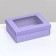 Gift folding box, packaging, "lavender", with a window of 21 x 15 x 7 cm