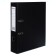 A4, 75 mm, Lamark, PVC, double-sided coating, metal edging, pocket for a spine, collected, black/black
