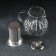 Glass teapot with metal sieve "Glori", 1 liter