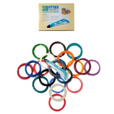 Set 3d pen with a blue display + ABS ABS 20 colors, 10 meters