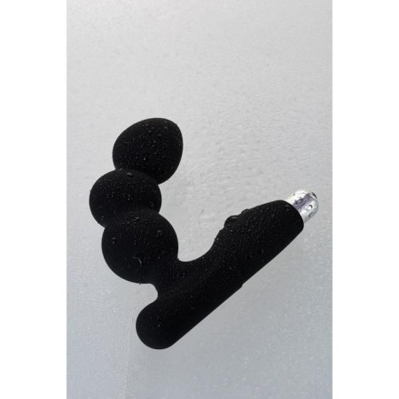 Erotist prostate vibro -stimulator, silicone, 15.7 cm, black color-11