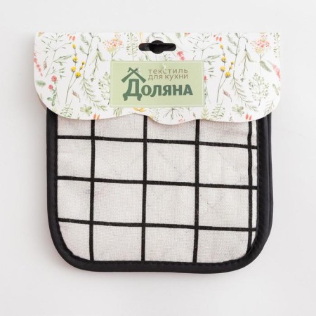 Kitchen set (2 objects) of the “cage” shade, white color, a brush 17x17 cm - 2 pcs, 100% p/e-3