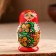 Matryoshka "God's cow", red scarf, 5 puppet, 9-11 cm