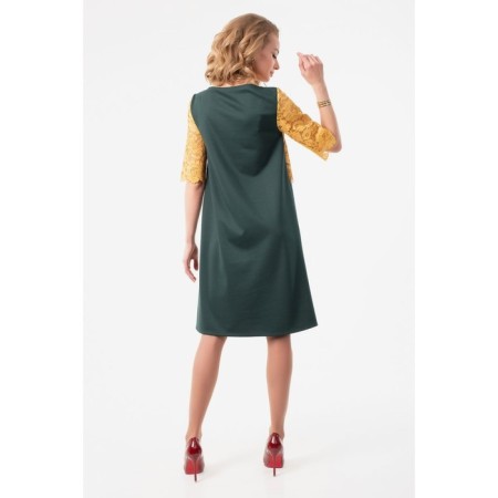 Women's dress, size 42, green color-6