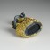 Piglite Polystone "Dark Snake on Coins" 8.3x6.3x10.2 cm