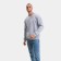 Male sweatshirt, light gray color/print mix, size 48 (l)