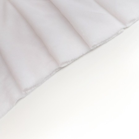 Flap with a knitted -based fur, 50 × 50 cm, white color-1