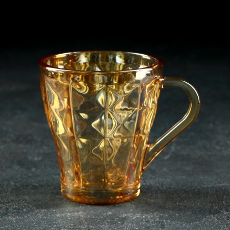 Glass Glass "Crystal", 250 ml, gold color