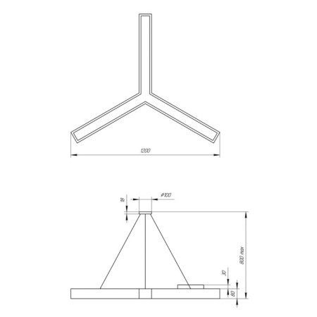 LED LED GEOMETRIA IGREK 66W 4000K 4000 LP40 120x120x8 white-1
