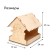DIY wooden feeder for birds "Fox with an umbrella", 19 × 24 × 21 cm, Greengo