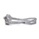 ATEMI N9202M swimming glasses, silicone, silver color